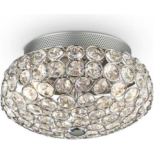 Ideal lux, Wandleuchte + Deckenleuchte, KING G9 Deckenleuchte 3x ⌀255mm dimmbar Chrom warmweiss 075389 (370 lm, G9)