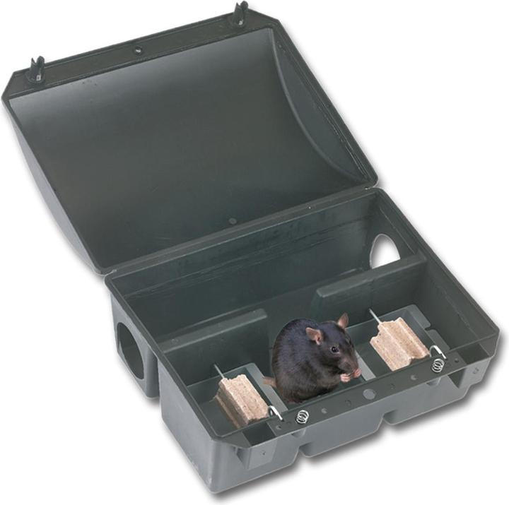 Actual product image Kerbl Bait station for rats BlocBox BORA plastic