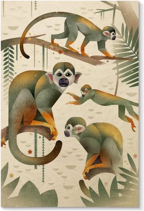 Image du produit Trenddeko Singes écureuils (40 x 60 cm)