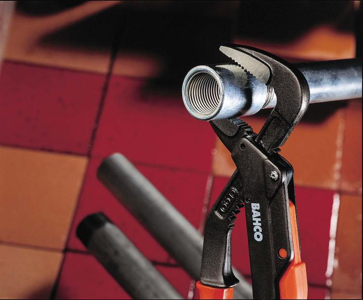 Actual product image Bahco ERGO water pump pliers with sliding joint and 2-component handle, burnished 400 mm (400 mm)