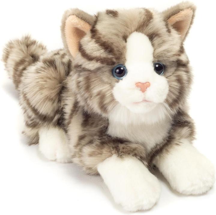 Produktbild Teddy Hermann Katze liegend (20 cm)