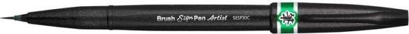 Actual product image Pentel Brush pen Sign Pen Brush Artist (Green, 1 x)