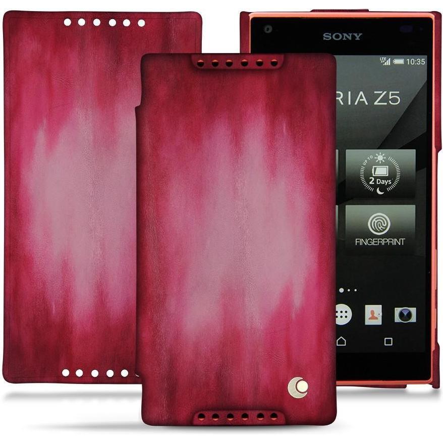 Thumbnail - Noreve Lederschutzhülle horizontal (Sony Xperia Z5 Compact), Smartphone Hülle, Rosa