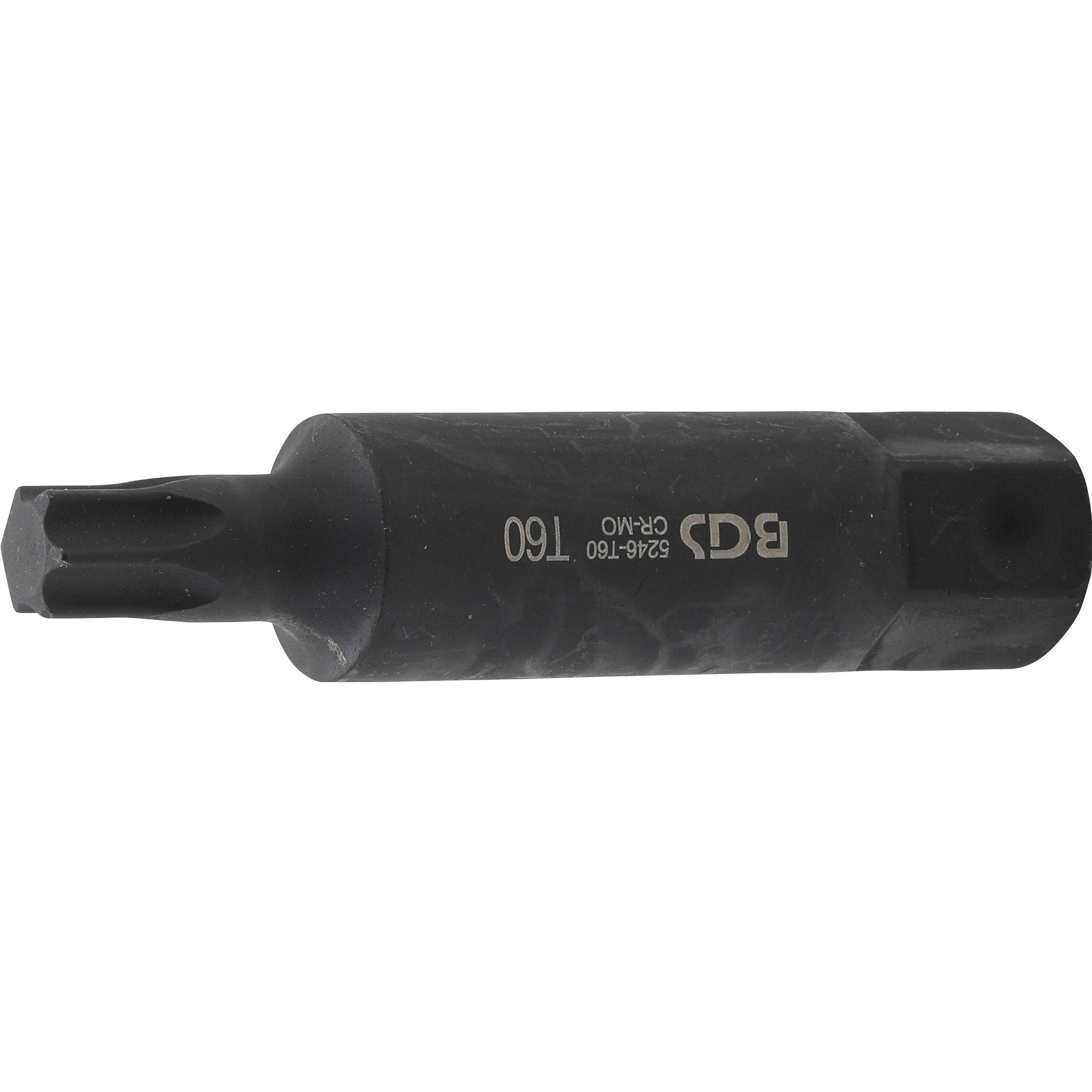 BGS, Bits, Bit Länge 100 mm Antrieb Aussensechskant 22 mm T-Profil (für Torx) T60 (T60)