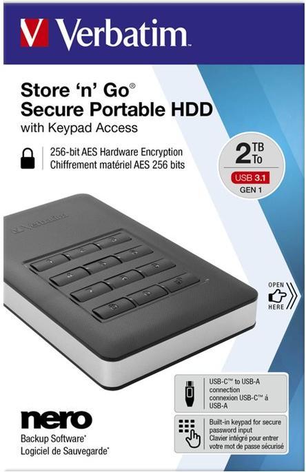Productafbeelding Verbatim Store 'n' Go Veilig (2 TB)