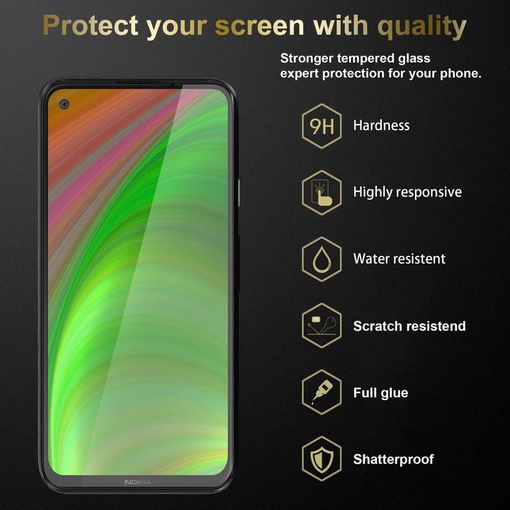 Actual product image Cadorabo display protection glass (3 Piece, Nokia 8.3)