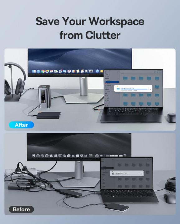 Actual product image Baseus Spacemate (USB-C, 11 Ports)