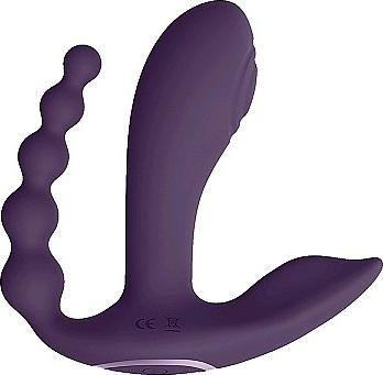 Produktbild Shots Kata - Pulse Wave & Vibrating Double Penetration Vibrator - Purple