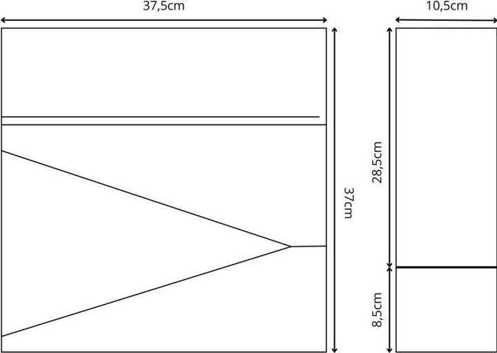 Produktbild Saska Garden SKRZYNKA NA LISTY 37X37X10.5CM 1067551