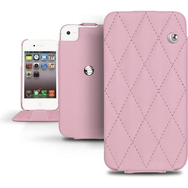 Noreve Lederschutzhülle vertikal (Apple iPhone 4), Smartphone Hülle, Rosa