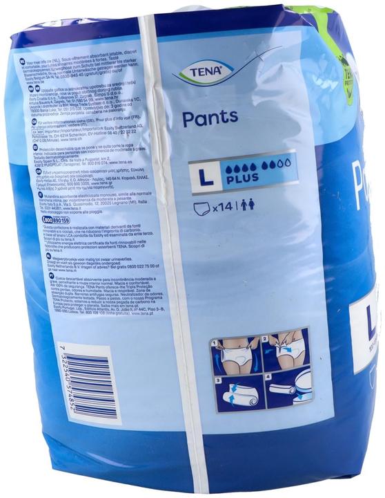 Produktbild Tena Pants Plus Large Size 14u - Comfortable And Discreet Incontinence Protection (14x, Large)