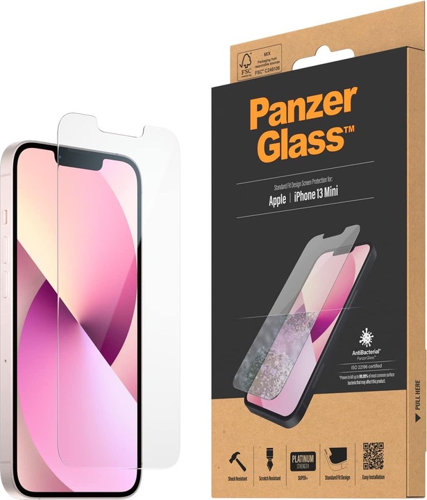 Actual product image PanzerGlass Classic Fit (1 Piece, Apple iPhone 16 Plus)