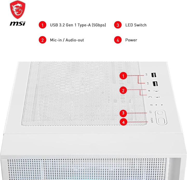 Produktbild MSI MAG Forge 320R Airflow (Mini-ITX, ATX, mATX)