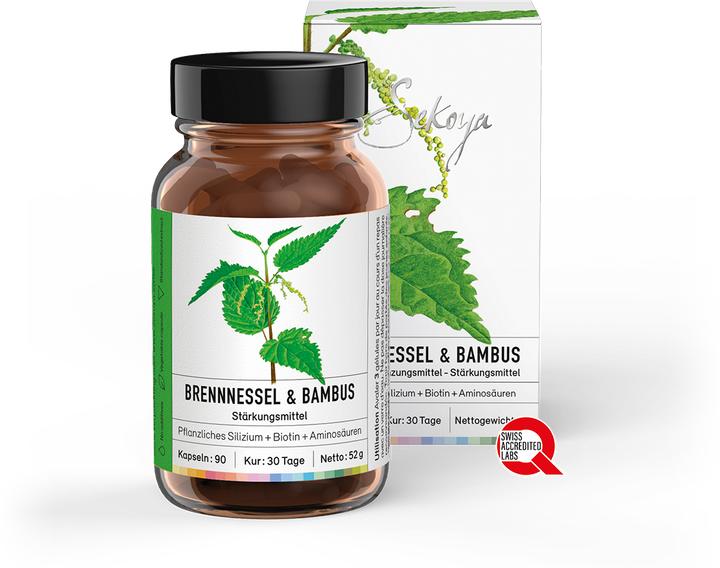 Immagine prodotto Sekoya Ortica e bambù | Rafforza capelli e unghie (90 pz.)