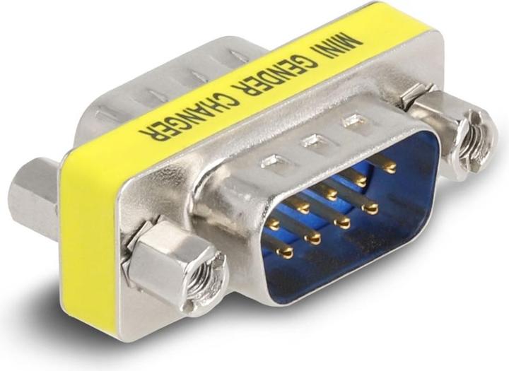 Produktbild Delock D-Sub 9 Pin Gender Changer Stecker zu Stecker (Muttern) 2 Stück