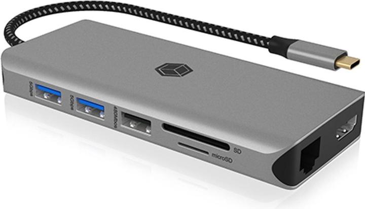 Produktbild Icy Box DockingStation mit 8K, Gigabit LAN & 100W PD IB-DK4061-CPD (USB-C, 12 Ports)