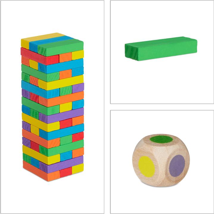 Actual product image Relaxdays Stacking Tower Game