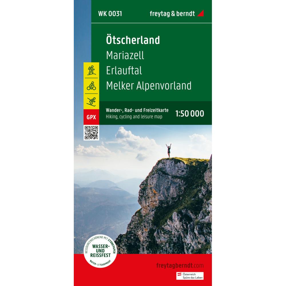 Freytag & Berndt Wander-, Rad- und Freizeitkarte Ötscherland, Mariazell, Erlauftal, Lunzer See, Sche, Landkarte