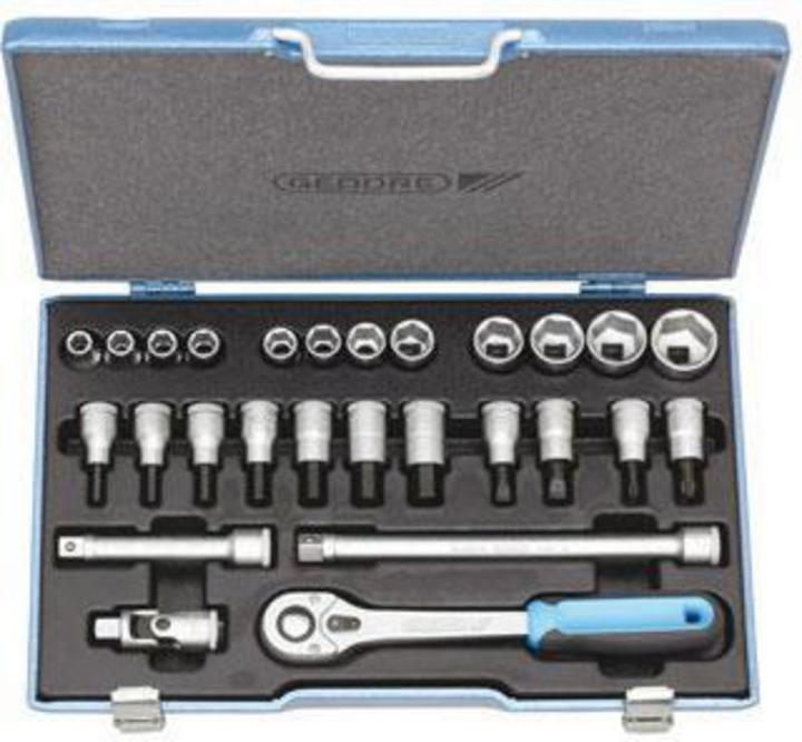 Produktbild Gedore D 19 IMU-10 Steckschlüssel-Satz 1/2", 27-teilig, UD-Profil, 10-30 mm (30 mm, 18 mm, 20 mm, 19 mm, 27 mm, 15 mm, 21 mm, 14 mm, 29 mm, 10  mm, 11 mm, 12 mm, 22 mm, 17 mm, 28 mm, 16 mm, 25 mm, 13 mm, 23 mm, 26 mm, 24 mm)