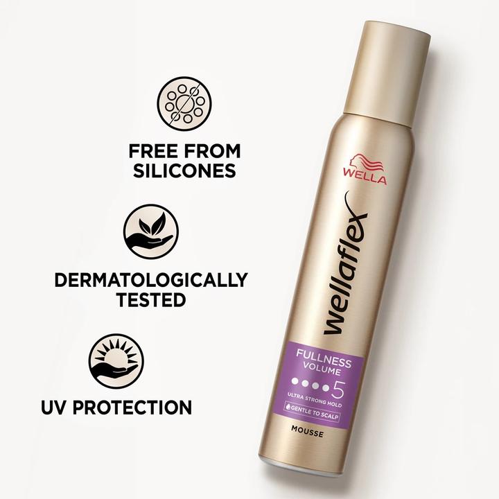 Immagine prodotto Wella Wellaflex Fullness per capelli sottili (Agente schiumogeno, Schiuma a volume, 200 ml)