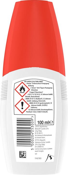 Immagine prodotto Autan Protezione Plus contro le zecche (100 ml)