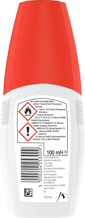Actual product image Autan Protection Plus tick protection (100 ml)