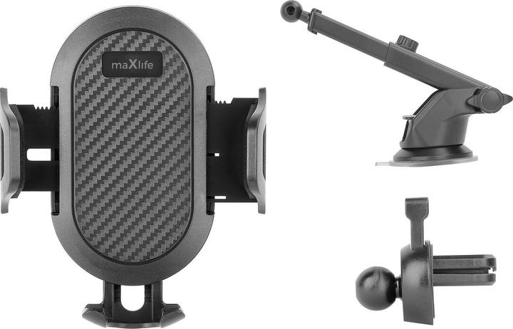 Produktbild Maxlife universal car holder for windshield and air vent MXCH-17 black