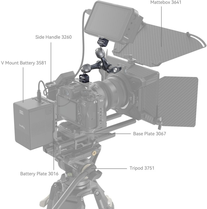 Produktbild SmallRig Rosette Magic Arm (7") with ARRI Locating Screw 4899