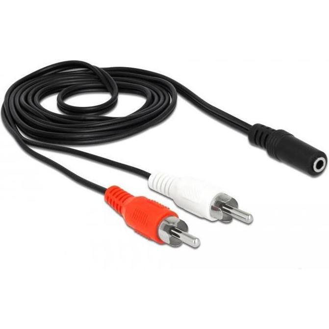 Thumbnail - Delock 2 x Cinch - 3,5 mm Klinke (1.40 m), Audio Kabel