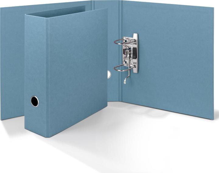 Actual product image Rössler Folder S.O.H.O. Denim 85 mm, Blue (A4, 85 mm, 1 pcs.)