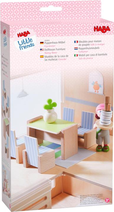 Actual product image Haba Little Friends - Doll's House Furniture Dining Room