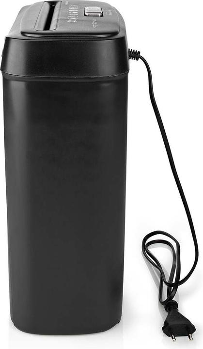 Produktbild Nedis Aktenvernichter | 6x A4-Seiten | 10 l | Sicherheitsnorm: DIN 2 | 190 W | Schwarz (Streifenschnitt)
