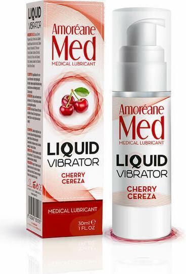 Actual product image Amoreane Liquid vibrator cherry flavour 30ml (30 ml)