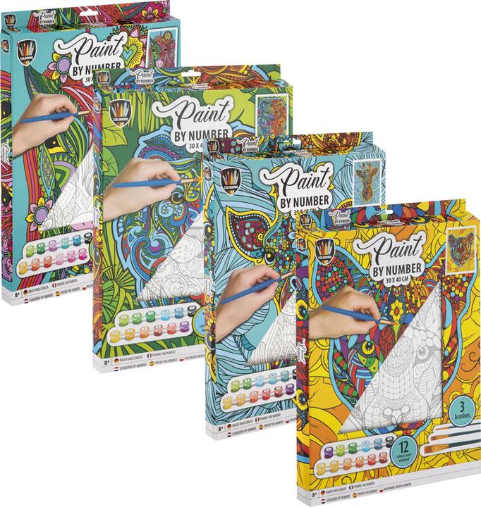 Actual product image Grafix Painting by numbers canvas - Giraffe