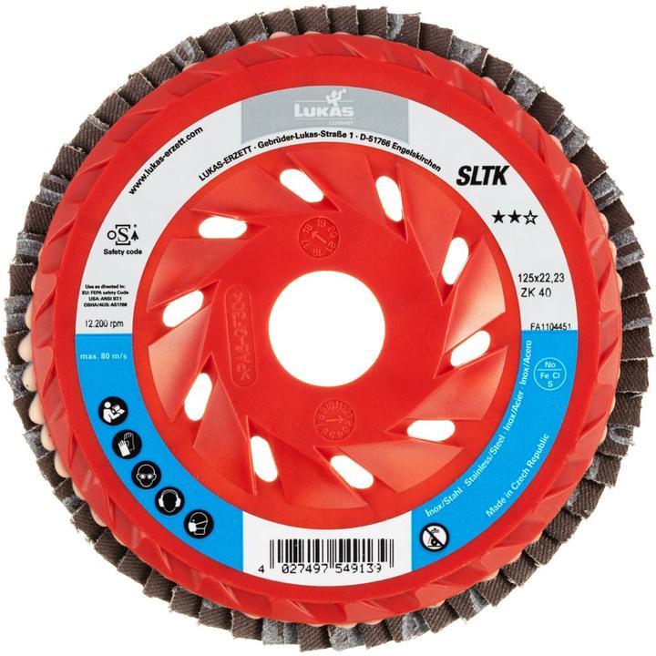 Actual product image Lukas Flap disc SLTK universal Ø 125 mm zirconia alumina grit 40 (40)