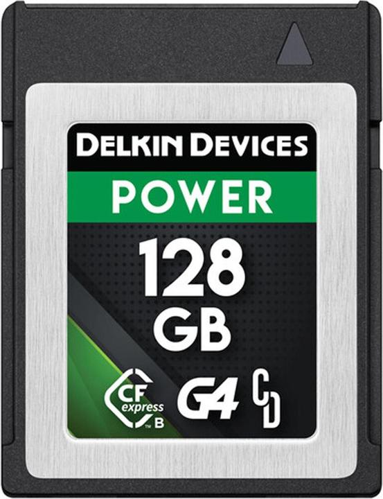 Delkin POWER Cfexpress Type B G4 128GB R:1780MB/s W:805MB/s (128 GB, CFexpress type B)