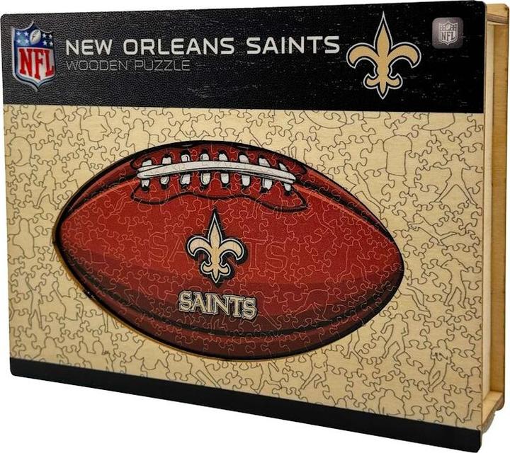 Image du produit Iconic NFL - New Orleans Saints– Football avec Logo - Puzzle en bois Taille L (500 pièces) (500 pièces)