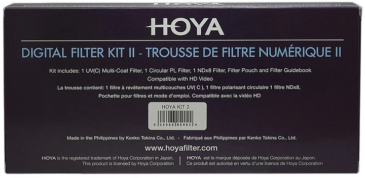 Immagine prodotto Hoya Digital Filter Kit II (UV, CIR-PL & ND8) Filterset (37 mm, Filtro UV, Filtri grigi, Filtri polarizzanti, 37 mm)