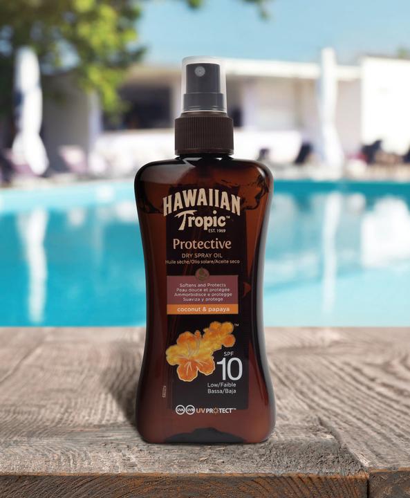Image du produit Hawaiian Tropic Protection (Huile solaire, Jusqu'à SPF 10, 200 ml, 216 g)