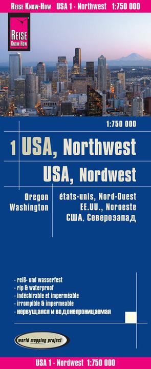 Produktbild USA 01, Nordwest - Washington und Oregon 750000