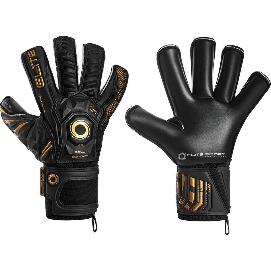 Elite, Handschuhe, Torwarthandschuhe Black Real, Schwarz, (11)