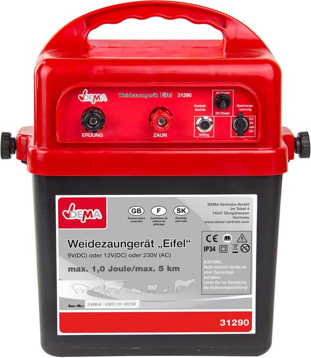 Immagine prodotto Dema Unità di recinzione elettrica Eifel 9/12/230 Volt max 5km
