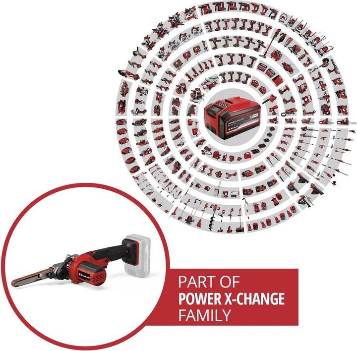 Produktbild Einhell Set bestehend aus Akku-Bandfeile TE-BF 18 Li-Solo und