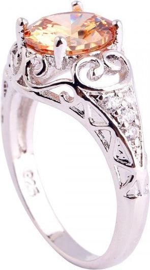 Produktbild Hermex versilberter Ring mit Morganit / Zirkonia - Gr. 55 / Size 7 (55)