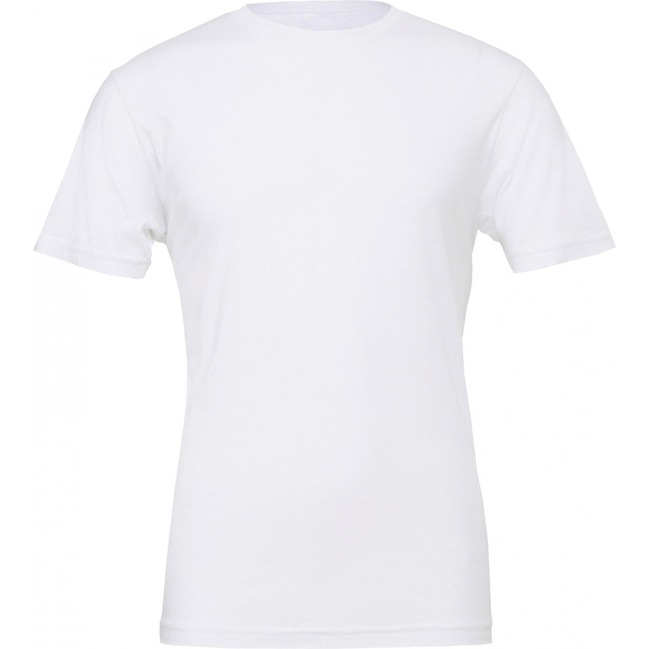 Bella Canvas, Herren, Shirt, T-Shirt mit Rundhalsausschnitt, Weiss, (M)