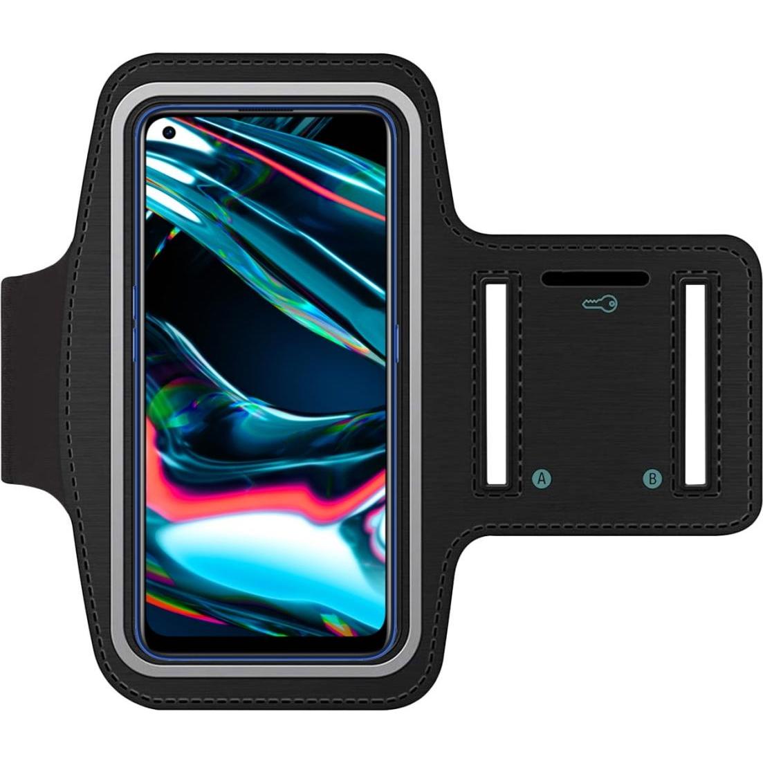 SmartFitness Realme 7 Pro Handy Sport Armband, Smartphone Sportarmband, Schwarz