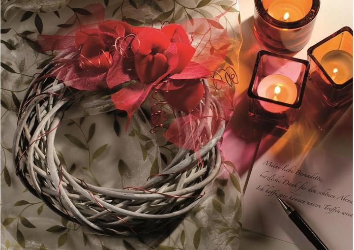 Actual product image Glorex Wicker wreath grey