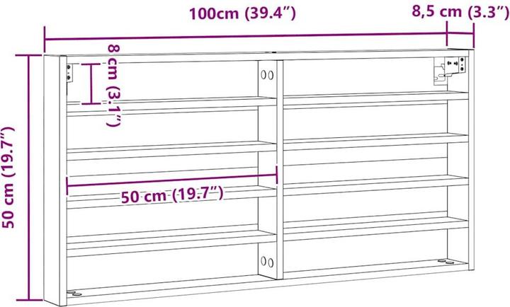Produktbild vidaXL Vitrine