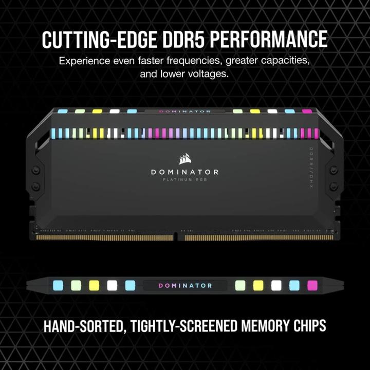 Produktbild Corsair Dominator Platinum RGB (4 x 16GB, 6200 MHz, DDR5-RAM, DIMM)