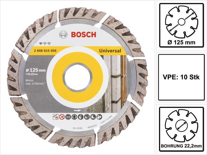 Produktbild Bosch Professional Zubehör PRO Multi Material Diamanttrennscheibe, 125 x 22,23 mm